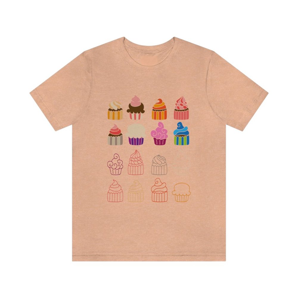 Cupcakes Unisex Jersey Short Sleeve Tee NWT